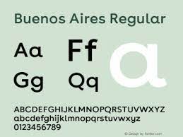 Przykład czcionki Buenos Aires SemiBold Italic